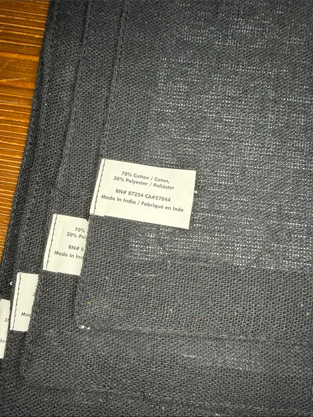 Black and White Buffalo Check Placemats (4) and Table Runner